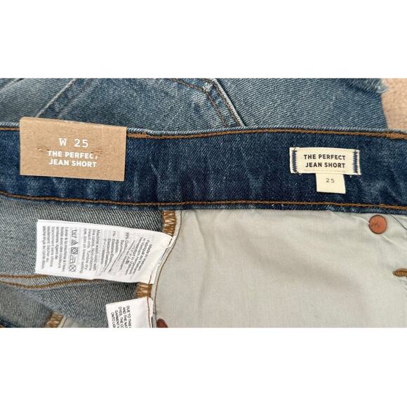 Madewell The Perfect Jean Short Rayburn Tall Rise Style AJ248 Women's Sz 25 NWT - Picture 5 of 7